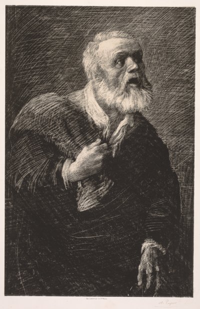 Wołacz nocy. autorstwa Alphonse Legros