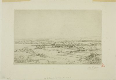 Równina w pobliżu jeziora autorstwa Alphonse Legros