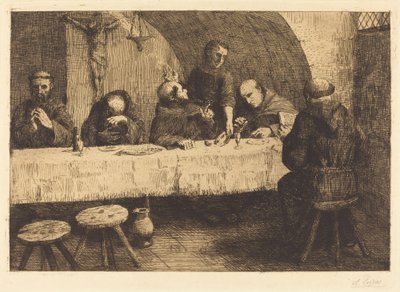 Refektarz (Le refectoire) autorstwa Alphonse Legros
