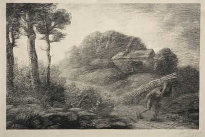 The Return of the Fagot Gatherer (drugi stan) autorstwa Alphonse Legros