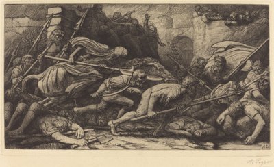 Triumf śmierci: Bitwa autorstwa Alphonse Legros