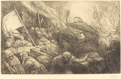 Triumf śmierci: proklamacja autorstwa Alphonse Legros