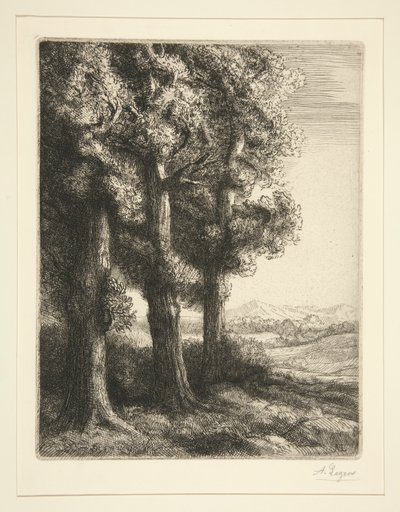 Trzy drzewa autorstwa Alphonse Legros