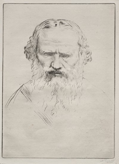 Tołstoj. autorstwa Alphonse Legros