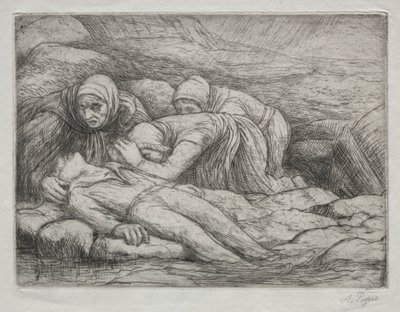 Triumf śmierci: Śmierć w rodzinie marynarzy autorstwa Alphonse Legros