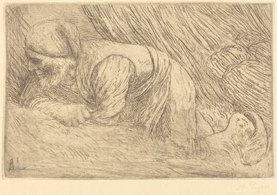 Zbieracz gałązek Le fagotier. autorstwa Alphonse Legros