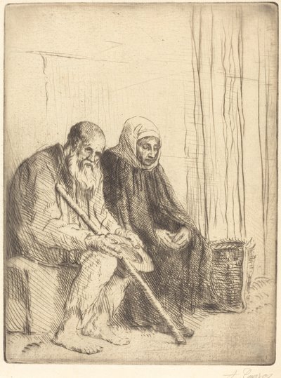 Dwóch żebraków autorstwa Alphonse Legros
