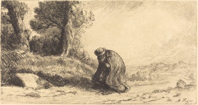 Włóczęga poruszający się po pasie autorstwa Alphonse Legros