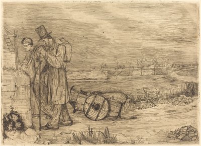 Włóczędzy z Montrouge autorstwa Alphonse Legros