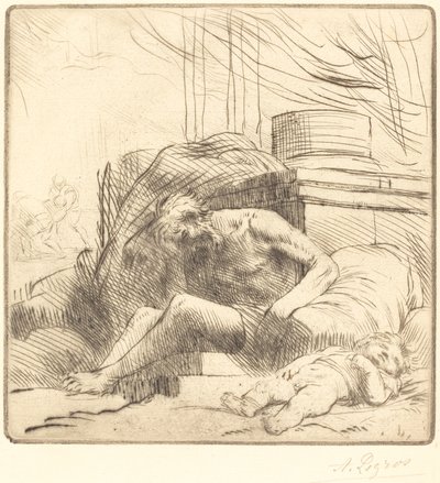 Ofiara pożaru autorstwa Alphonse Legros