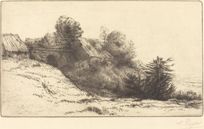 Widok na farmę, 2. płyta autorstwa Alphonse Legros