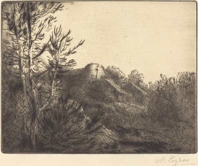 Widok na farmę Valoux Farm. autorstwa Alphonse Legros