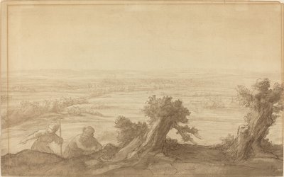Widok na płaski kraj autorstwa Alphonse Legros