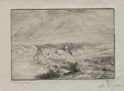 Wioska Wimille, niedaleko Boulogne autorstwa Alphonse Legros