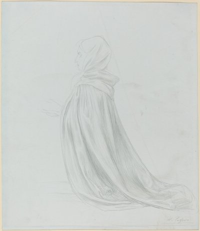 Kobieta w płaszczu autorstwa Alphonse Legros