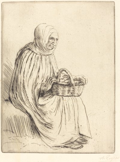 Kobieta z Rynku autorstwa Alphonse Legros
