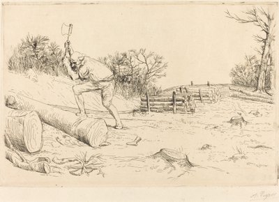 Drwal (Drwal) autorstwa Alphonse Legros