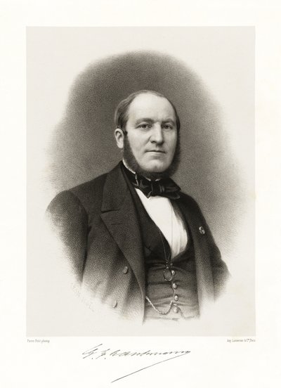 Georges Eugène Haussmann, 1865-66 autorstwa Alphonse Leon Noel