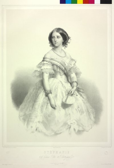 Stephanie Friederike z rodu Hohenzollern-Sigmaringen autorstwa Alphonse Leon Noel