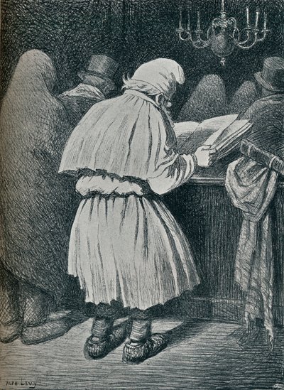 „Le Grand Pardon: Jom Kippur na wsi”, XIX w. autorstwa Alphonse Levy