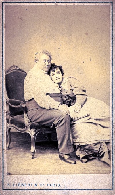 Alexandre Dumas i Miss Menken – Alphonse Liebert & C (zdjęcie) autorstwa Alphonse Liebert