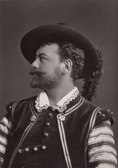 Portret Victora Maurela (1848-1923) francuskiego barytonu jako Don Giovanni Mozarta - fotografia Alphonse Justin Liebert (1827-1914) autorstwa Alphonse Liebert