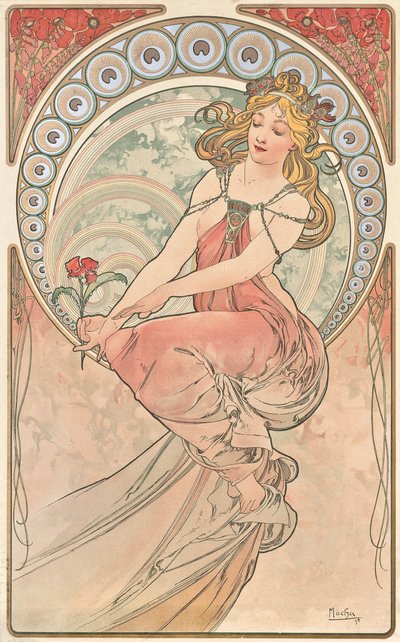 Malarstwo, 1898 autorstwa Alphonse Mucha