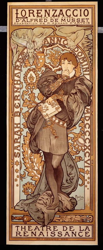 Lorenzaccio, 1896 autorstwa Alphonse Mucha