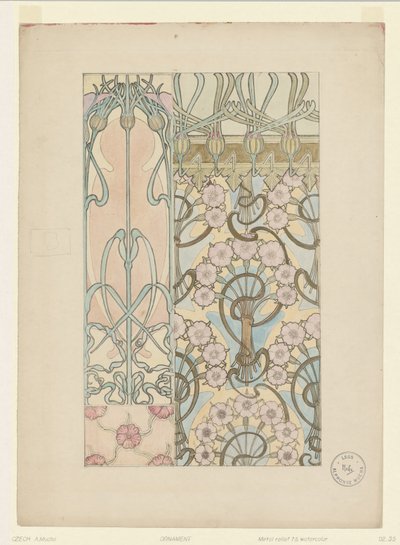 Ornament autorstwa Alphonse Mucha