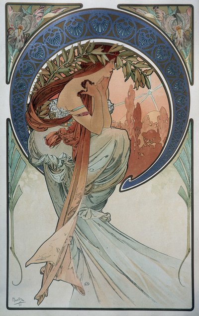 Poezja - autorstwa Mucha autorstwa Alphonse Mucha