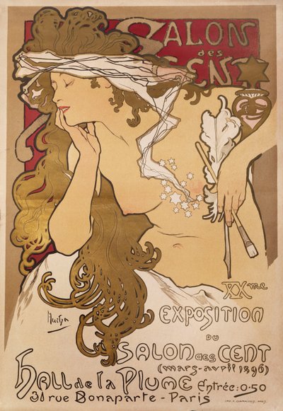 Salon Stu, 1896 autorstwa Alphonse Mucha