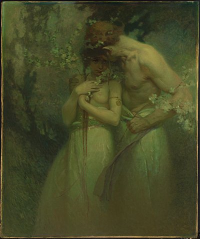 Wiosenna noc, ok.1910 autorstwa Alphonse Mucha