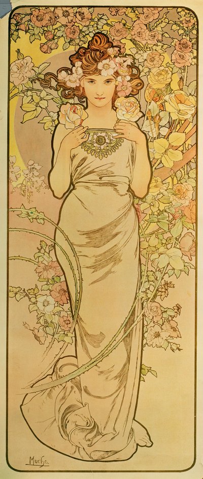 Szmaragd autorstwa Alphonse Marie Mucha