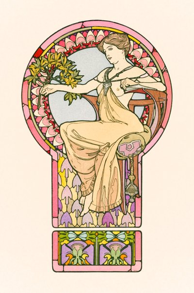 Bez tytułu z dokumentów dekoracyjnych autorstwa Alphonse Marie Mucha