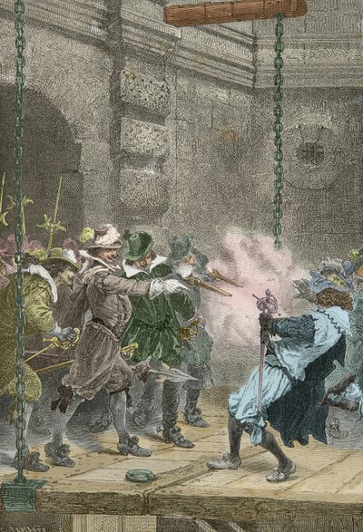 Zabójstwo Concino Conciniego autorstwa Alphonse Marie de Neuville