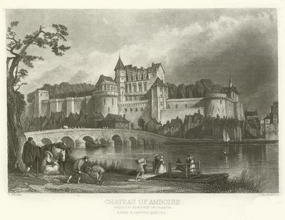 Zamek w Amboise autorstwa Alphonse Marie de Neuville
