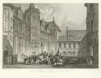 Hotel-de-Ville Bourges autorstwa Alphonse Marie de Neuville