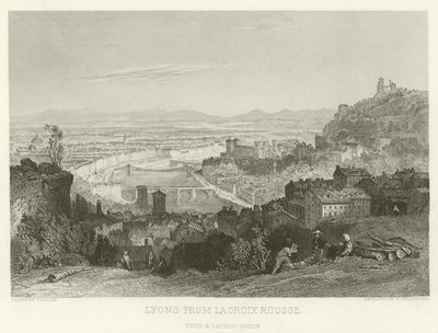 Lyons z La Croix Rousse autorstwa Alphonse Marie de Neuville