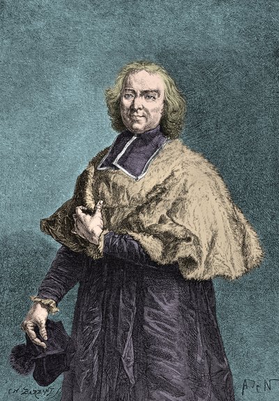 Portret kardynała de Fleury (rycina) autorstwa Alphonse Marie de Neuville