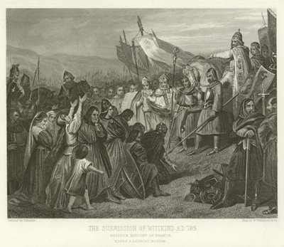 Poddanie się Witikinda, AD 785 autorstwa Alphonse Marie de Neuville
