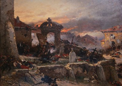 Cmentarz Saint-Privat, 18 sierpnia 1870, 1881 autorstwa Alphonse Marie de Neuville