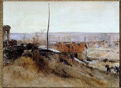 Wojna 1870 - 1871: „”Atak na piec wapienniczy na Platriere de Champigny 2 grudnia autorstwa Alphonse Marie de Neuville