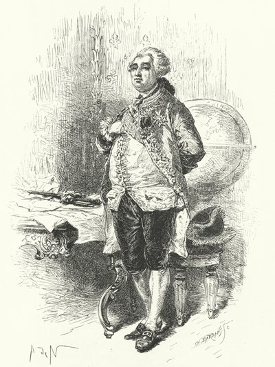 Król Francji Ludwik XVI autorstwa Alphonse Marie de after Neuville