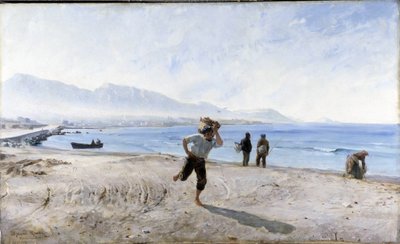 Plaża Prado (akwarela) autorstwa Alphonse Moutte