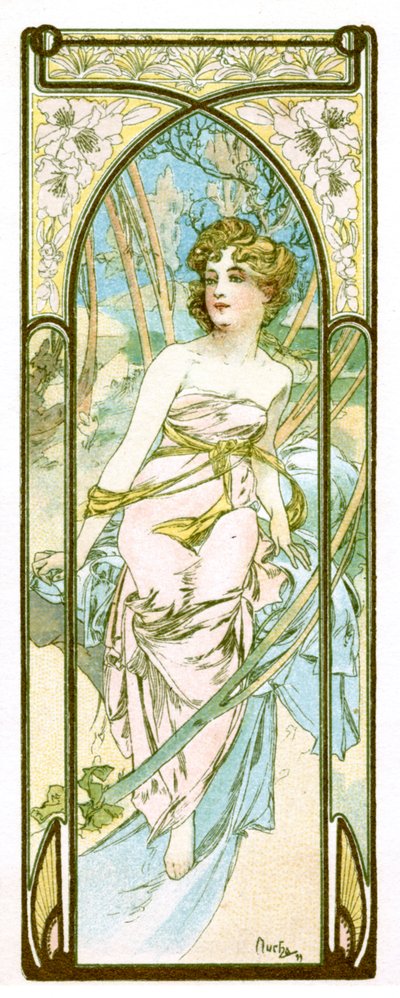„Jasność dnia”, 1899 autorstwa Alphonse Mucha