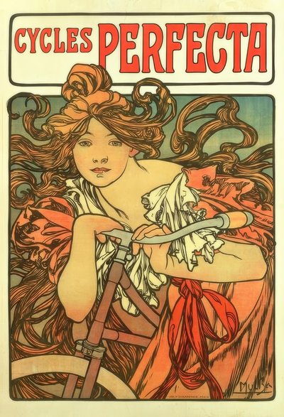 Cykle Perfecta autorstwa Alphonse Mucha