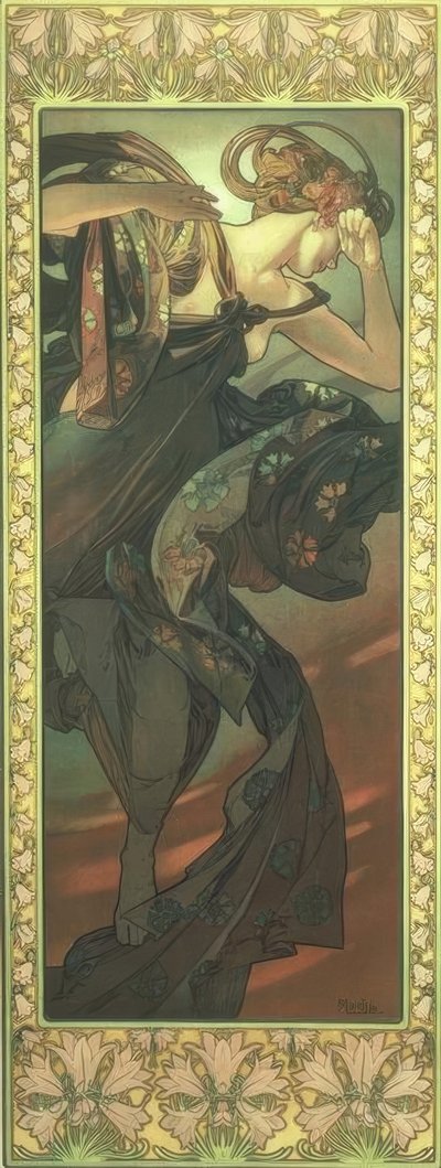 Gwiazda wieczoru autorstwa Alphonse Mucha