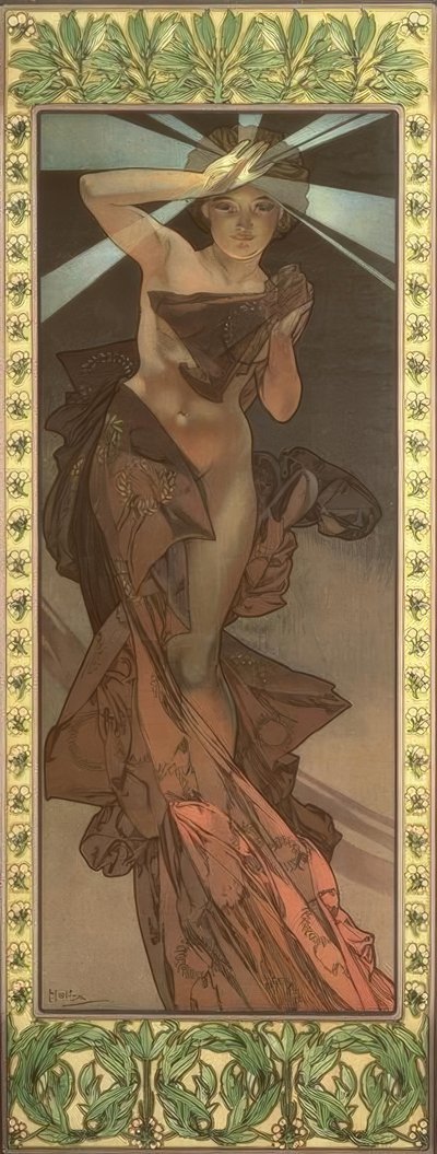 Gwiazda poranna autorstwa Alphonse Mucha