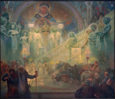 Święta góra Athos autorstwa Alphonse Mucha