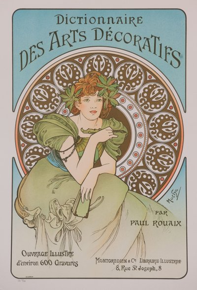 Słownik sztuk dekoracyjnych, 1902. autorstwa Alphonse Mucha
